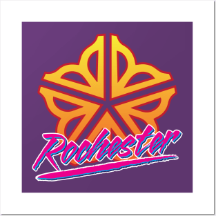 Officially Licensed Retro Rochester Logo Posters and Art